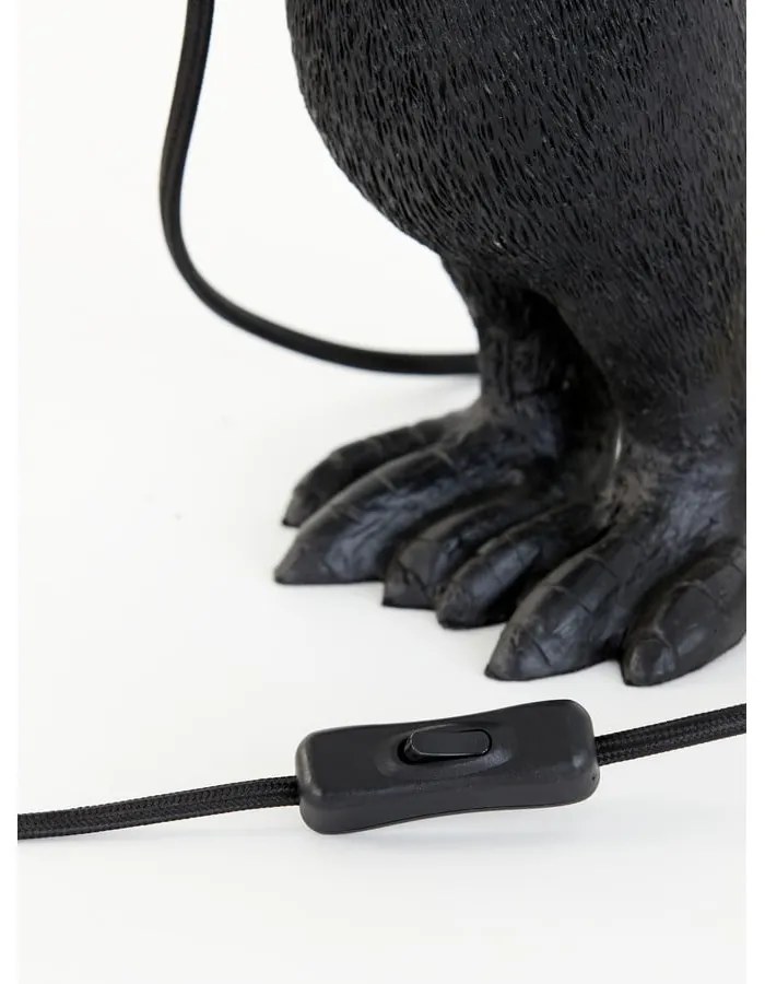 Матово-черна настолна лампа (височина 24 cm) Penguin – Light &amp; Living
