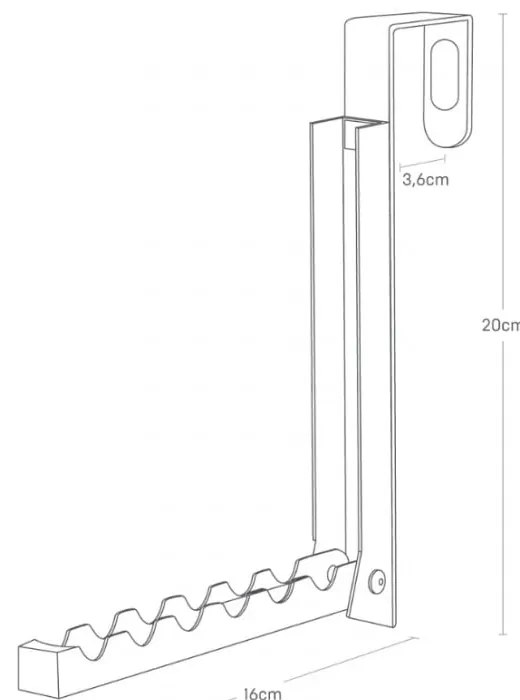 Черно-бяла кука за врата Mito - YAMAZAKI