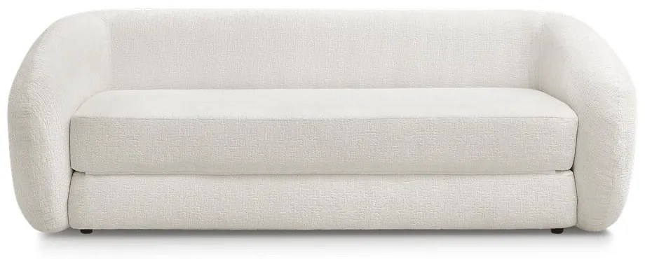 Бял шенилов сгъваем диван 228 cm Neyo – Bobochic Paris