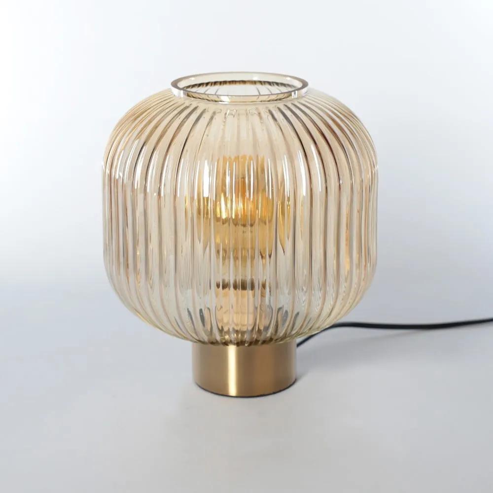 Кафява настолна лампа , височина 23,5 cm Garbo - SULION