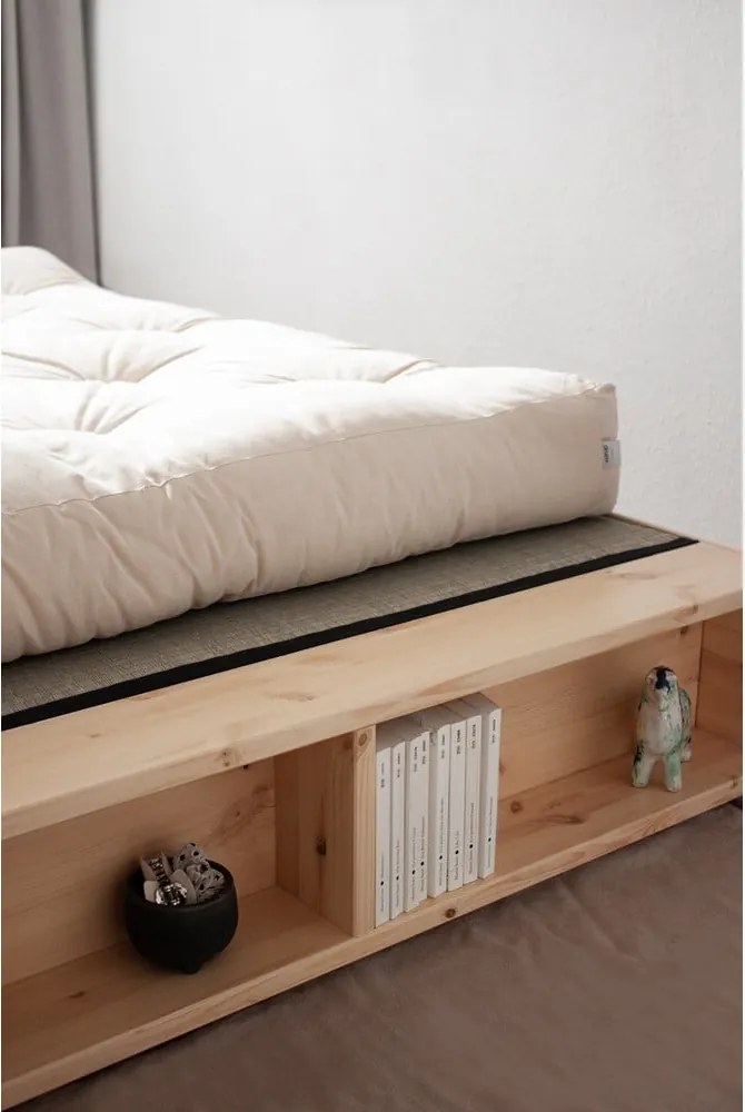 Двойно легло от борова дървесина с решетка 140x200 cm Ziggy - Karup Design