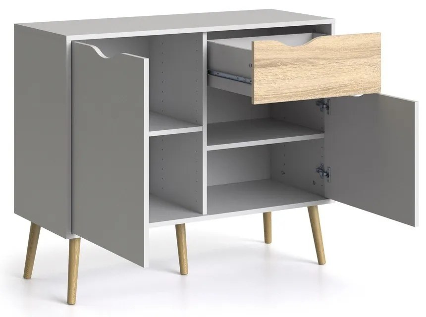 Бял скрин , 99 x 82 cm Oslo - Tvilum