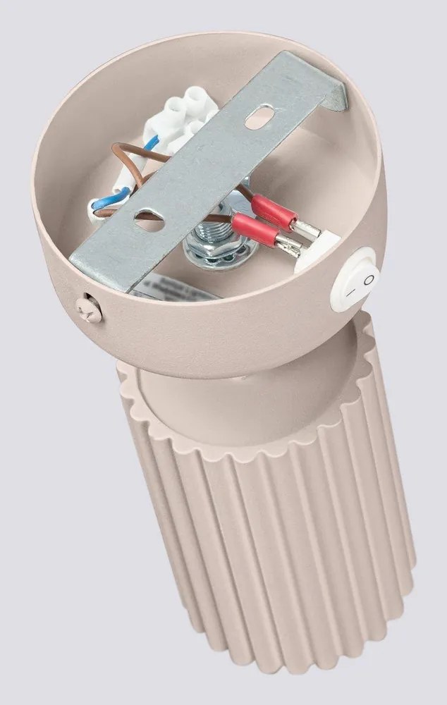 Кафяво-сив метален прожектор 8x16 cm Gleam – Sollux