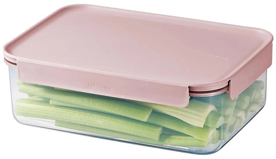 Кутия за храна CLASSIC PLUS 2,8 л розова/прозрачна