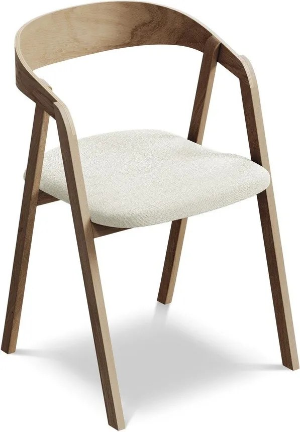 Кремав трапезен стол от масивна дървесина Erika – Makamii