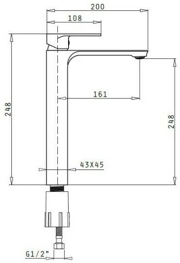 Смесител за мивка Brillante XL