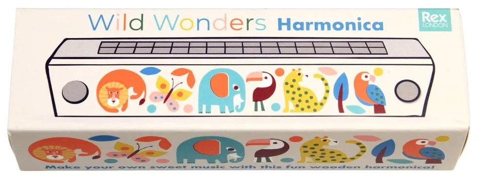 Музикална играчка Harmonica Wild Wonders – Rex London