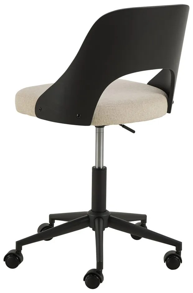 Офис стол в черен и бежов цвят Lucy – Actona