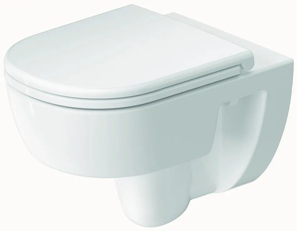 Duravit 45130900B2 - Подвесен WC с капак и седалка D-CODE, керамика/бял гланц