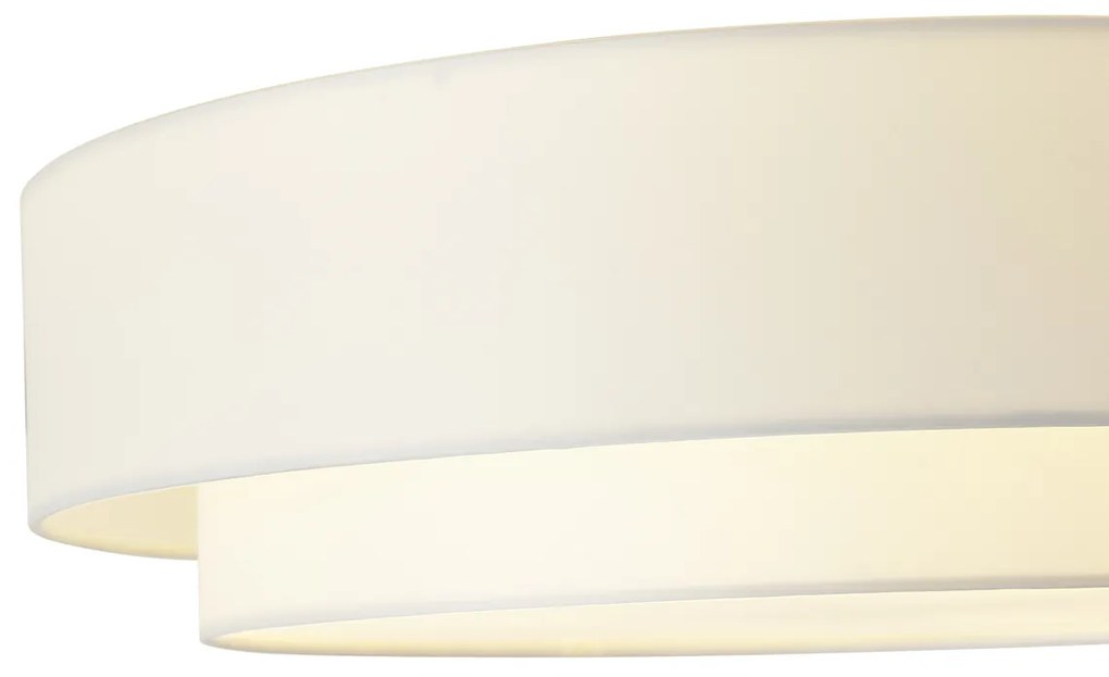 Модерна таванна лампа бяла 50 см 3-светлини - Drum Duo