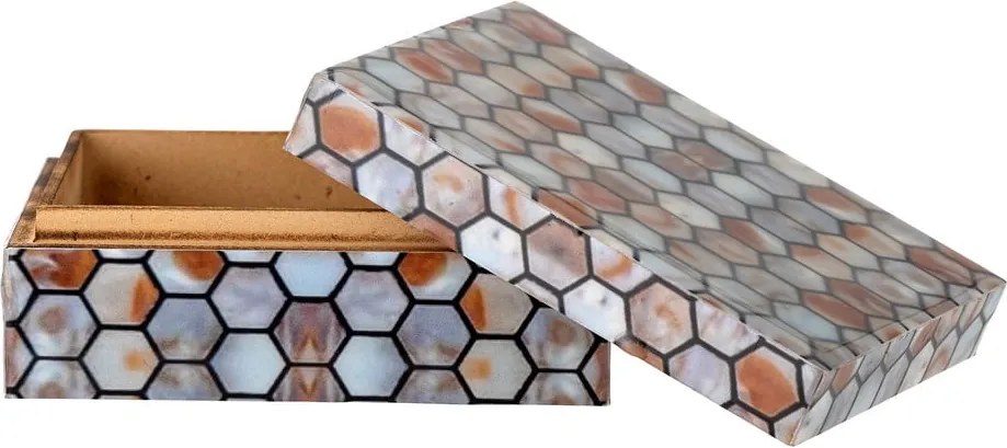 Декоративна кутия за съхранение от полирезин 13x10x5 cm Domino – Bloomingville