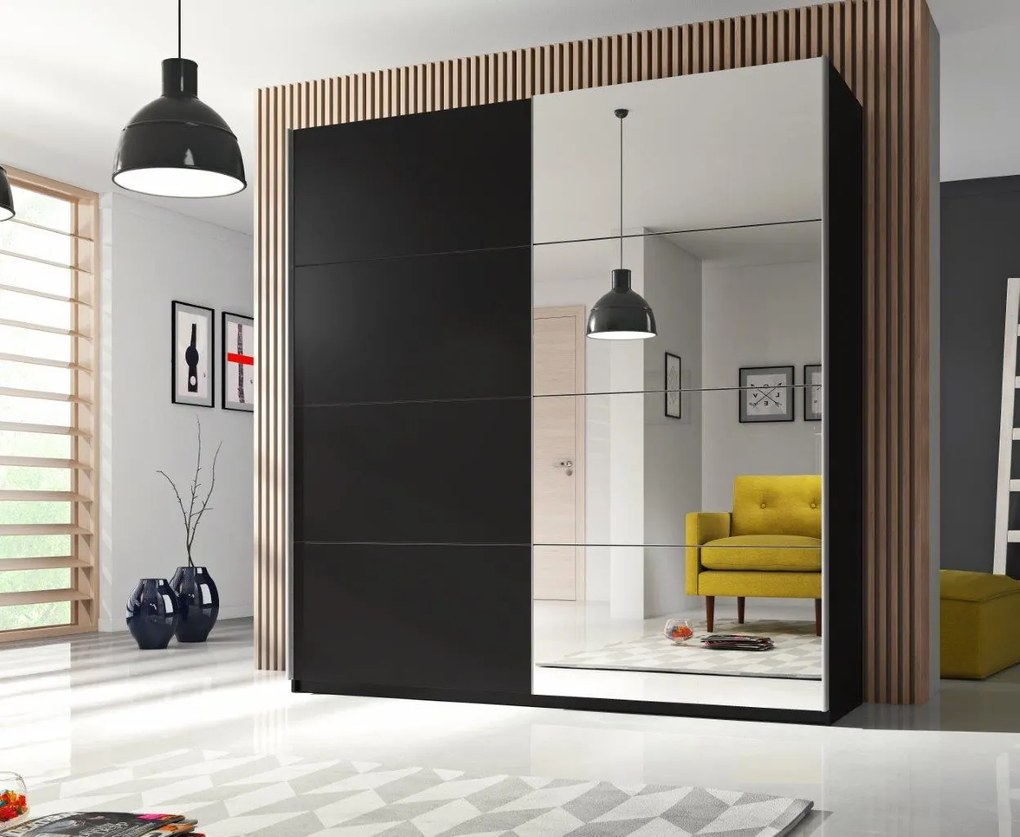 Плъзгаща се врата Delta II-120x61x210-Black