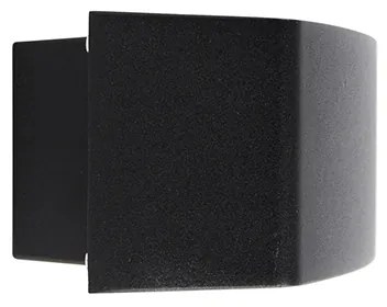 Модерна външна стенна лампа черна IP44 - Latina