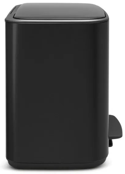 Кош за боклук Brabantia Bo Pedal 1000236, 36 л, Леко затваряне, Противоплъзгаща основа, Устойчив на пръстови отпечатъци, Черен