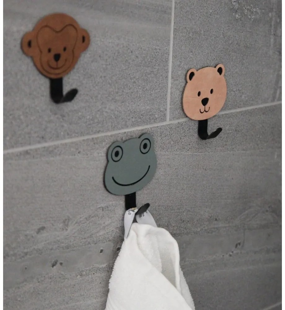 Сиво-зелена стоманена кука без пробиване Frog Nupo – LIND DNA