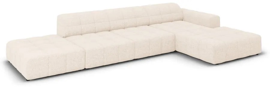 Кремав ъглов диван (десен ъгъл) Chicago - Cosmopolitan Design