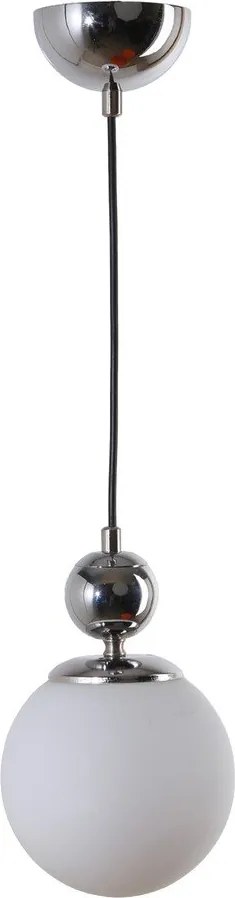 Висящо осветително тяло в сребрист цвят със стъклен абажур ø 15 cm Marble – Squid Lighting