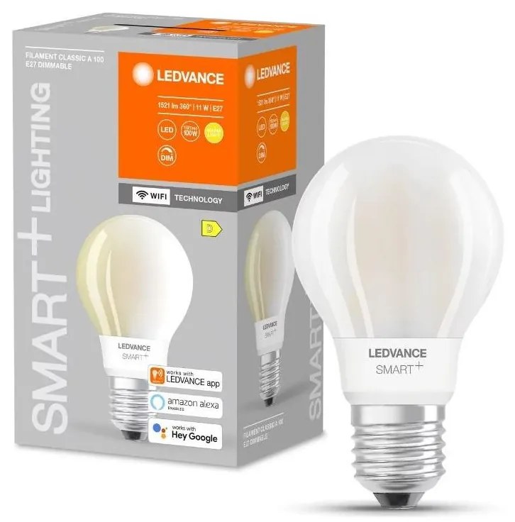 LED Димируема крушка SMART+ FILAMENT E27/11W/230V 2700K Wi-Fi - Ledvance