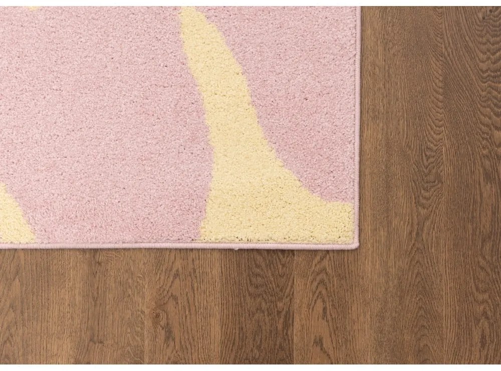 Жълто-розов детски килим 160x230 cm Hugsy Vanilla – FD