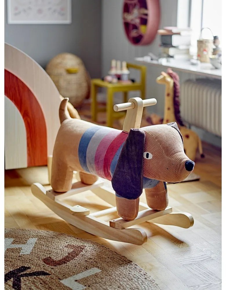 Ютен кръгъл килим в естествен цвят ø 130 cm Dinne – Bloomingville Mini