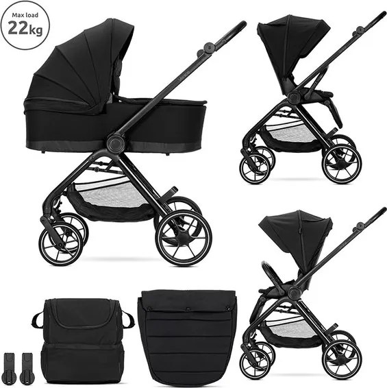 Комбинирана детска количка VENICE 2в1 LORELLI - BLACK