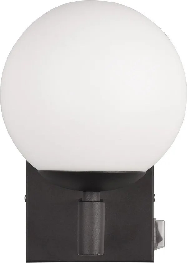 Матово черно стенна лампа ø 14 cm Kula – Trio