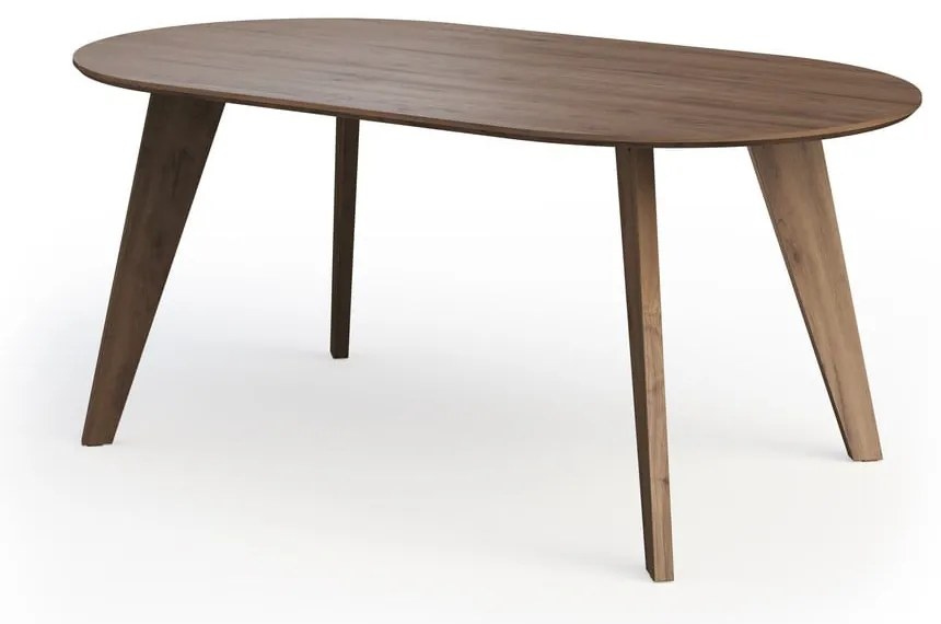 Трапезна маса с орехов плот в естествен цвят 100x180 cm Lago – TemaHome