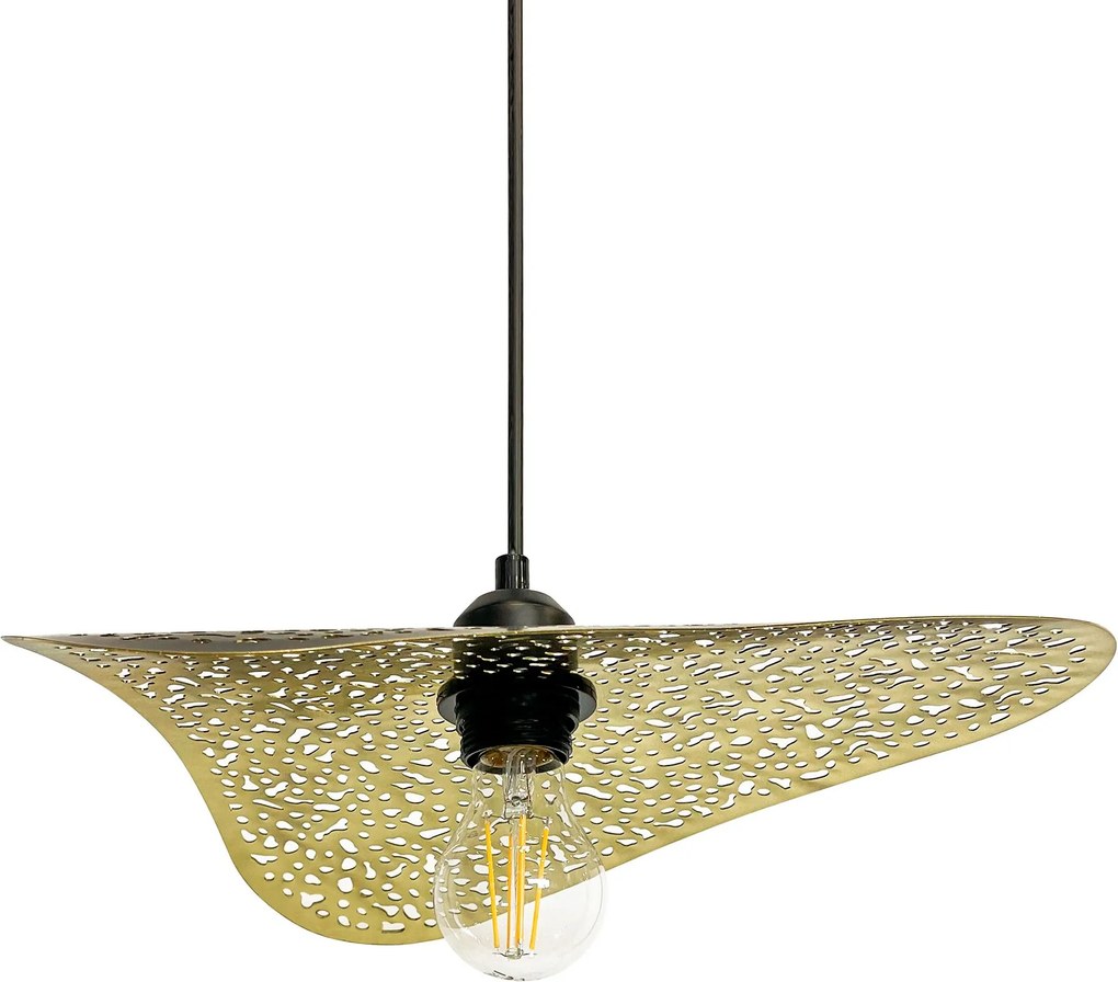 Плафон APP1467-1CP BLACK/GOLD