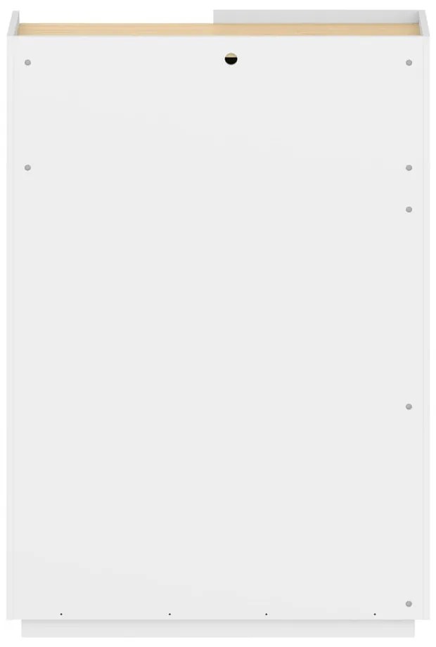 Бял шкаф за книги 100x147 cm Nina - TemaHome