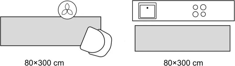 Зелена ръчно изработена вълнена пътека 80x300 cm Spiral Shaped – Flair Rugs