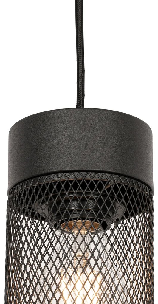 Индустриална висяща лампа черна - Jim