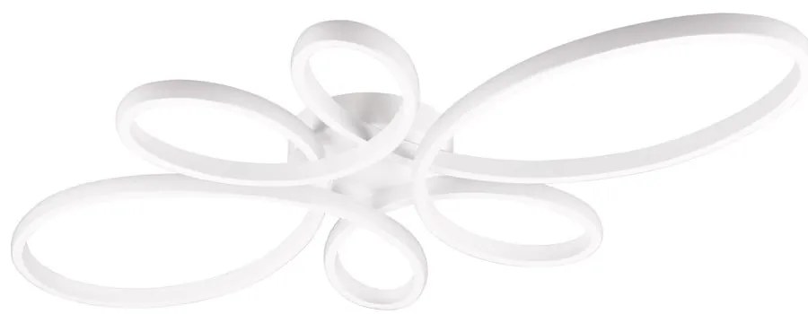 Бяла LED светлина за таван 45,5x83 см Fly - Trio