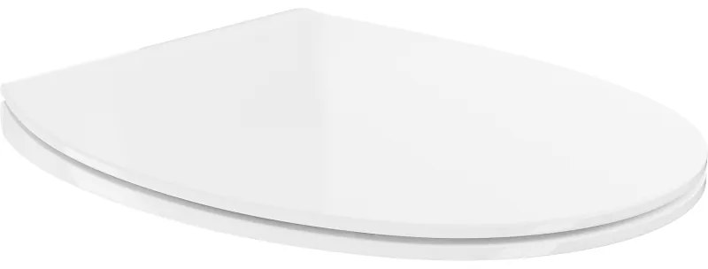 Mexen Egg седалка за тоалетна със забавено затваряне, тънка, дуропласт, бял гланц - 39243000