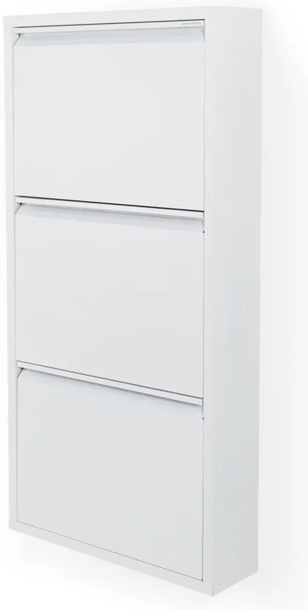 Бяла метална накланяща се стойка за обувки 50x103x15 cm Billy – Spinder Design