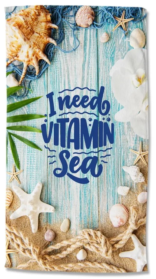 Кадифена плажна кърпа 100x180 cm Vitamin Sea – Good Morning