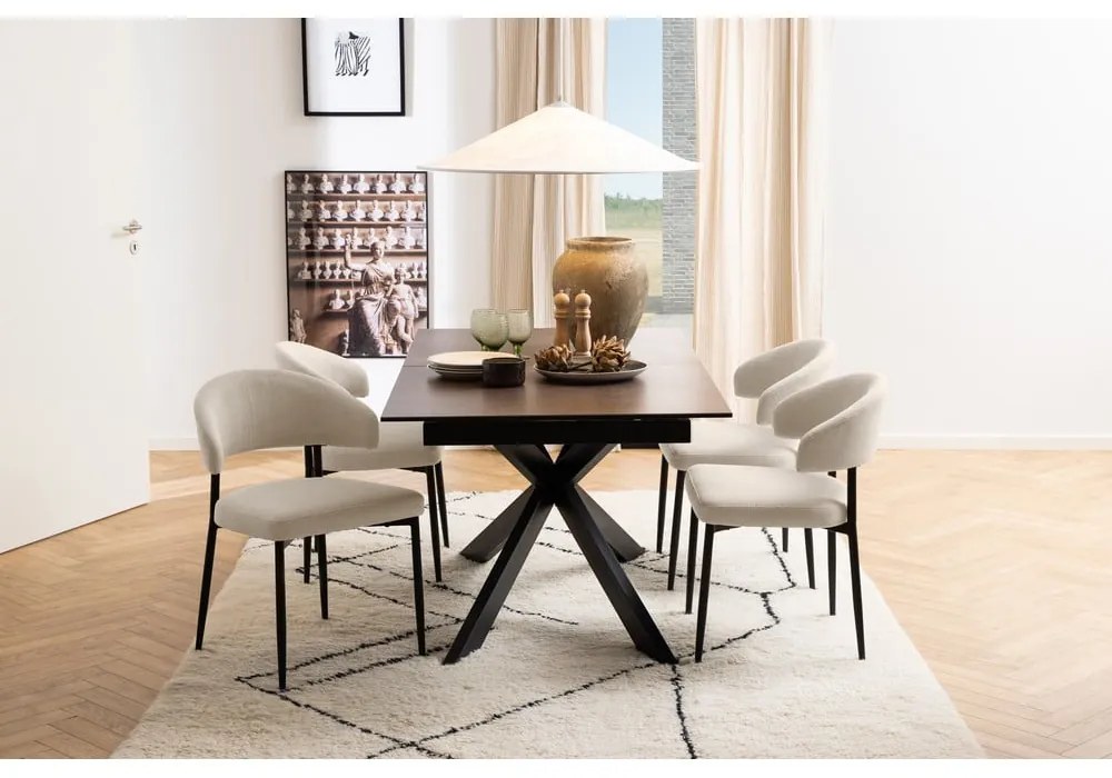 Керамична сгъваема маса за хранене 90x210 cm Irwine - Actona