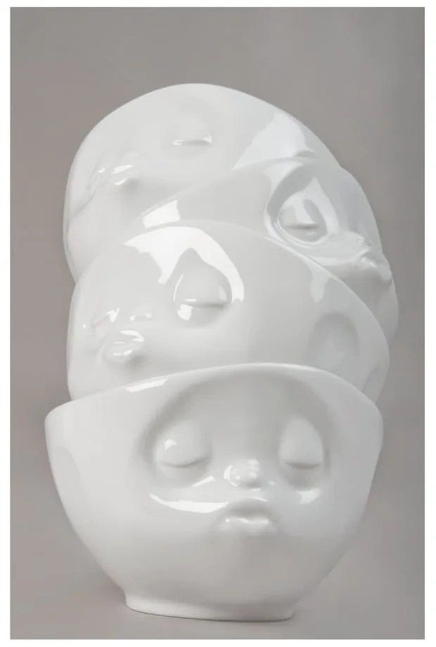 Комплект от 2 бели порцеланови чаши за любов , обем 200 ml - 58products