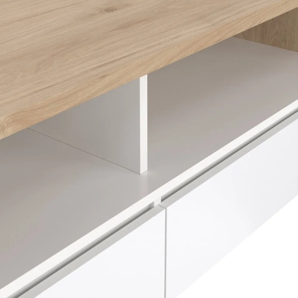 Масичка за кафе в бял и естествен цвят 60x120 cm Next – Tvilum