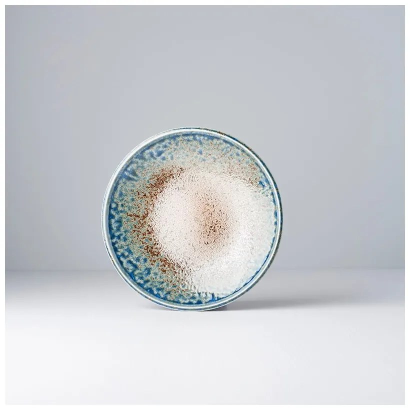 Бежово-синя керамична чиния Земя и небе, ø 20 cm Earth &amp; Sky - MIJ