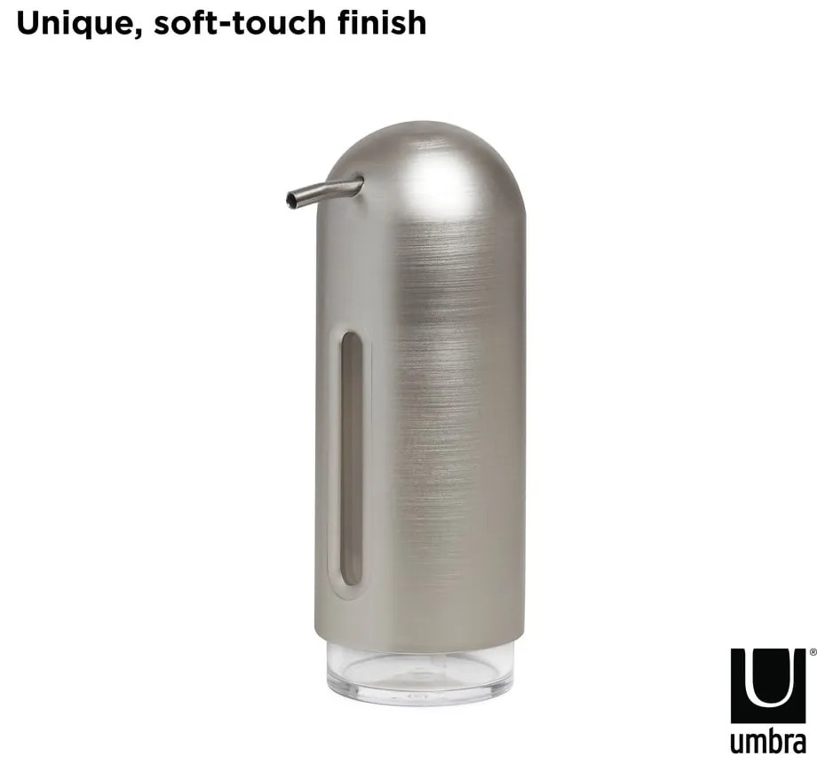 Пластмасов дозатор за сапун в сребристо 350 ml Penguin - Umbra