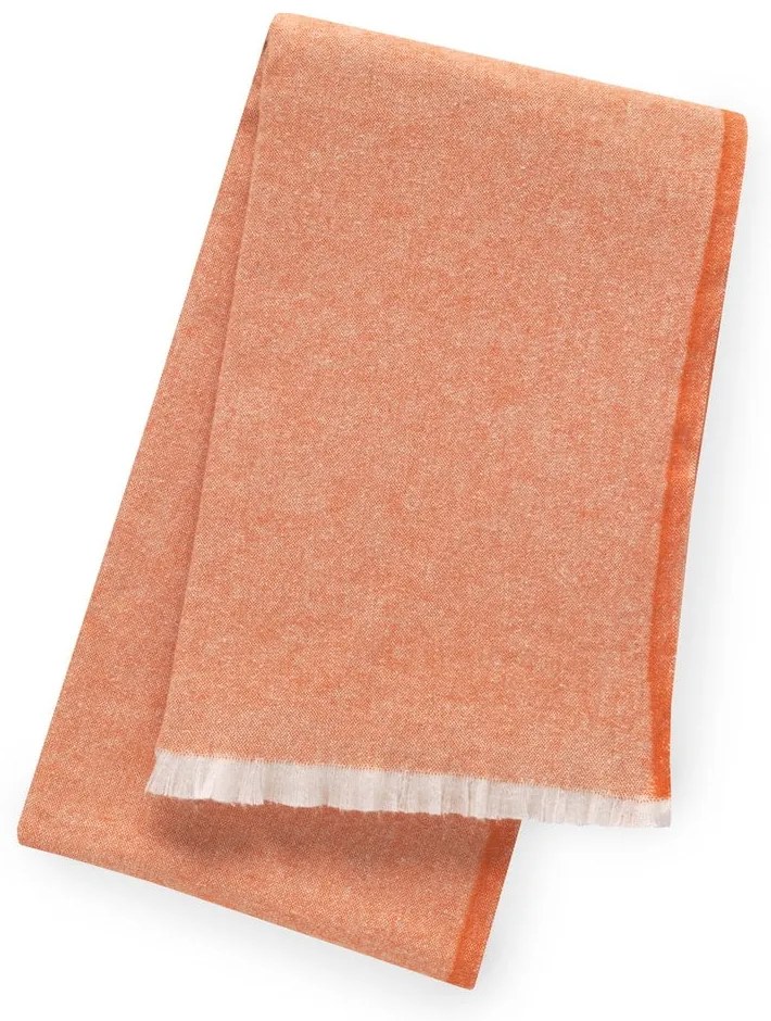 Оранжево одеяло със съдържание на памук , 140 x 180 cm Linen - Euromant