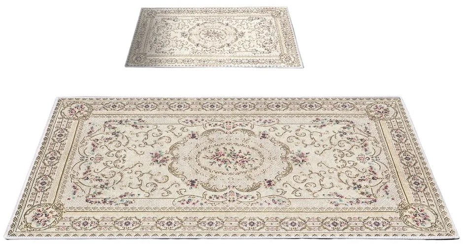 Кафяви-бежови килими за баня в комплект от 2 бр. 60x100 cm – Foutastic