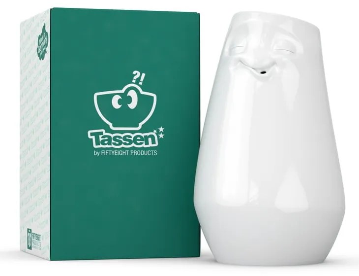 Бяла щастлива ваза от порцелан - 58products