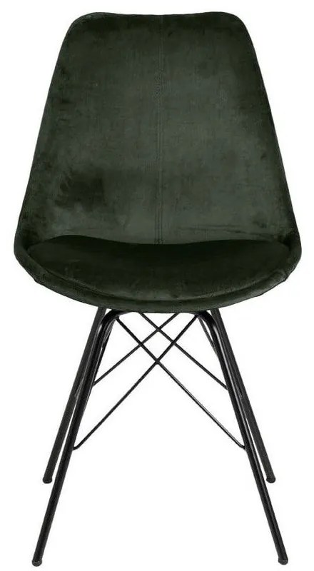 Тъмнозелен стол за хранене Eris - Actona