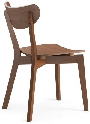 РОКСИ Натурален Орех - ДЪРВЕН СТОЛ РЕТРО ЗА ДНЕВНА/ ТРАПЕЗАРИЯ/ КУХНЯ