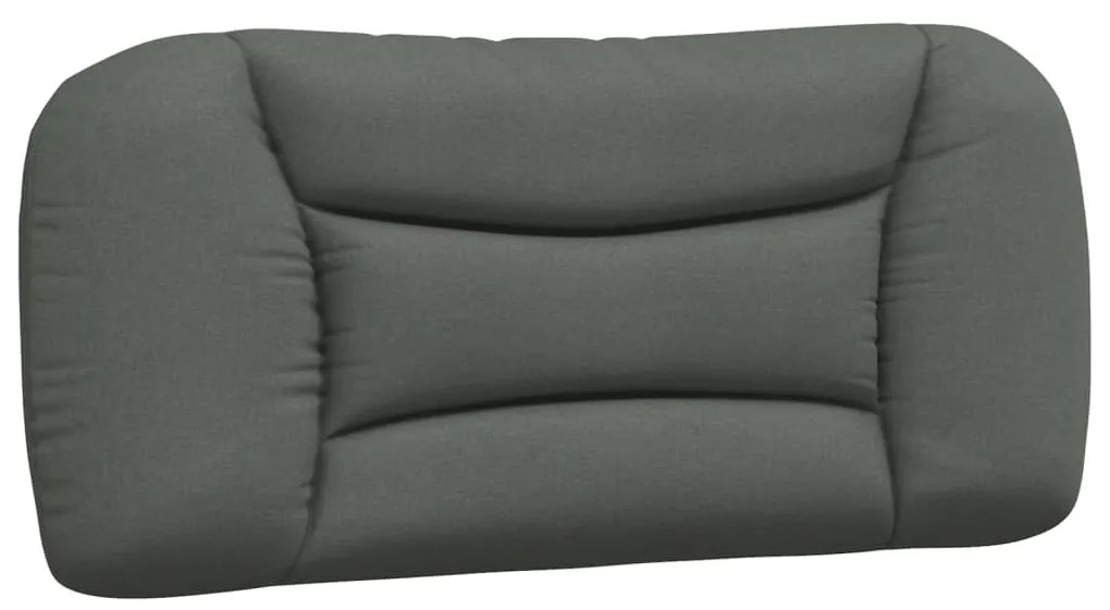 374526 vidaXL Мека табла за легло, тъмносива, 80 см, плат