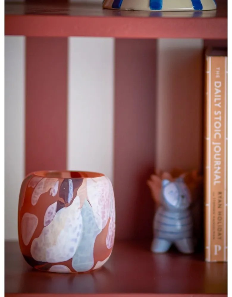 Стъклен свещник за чаена свещ Karan – Bloomingville