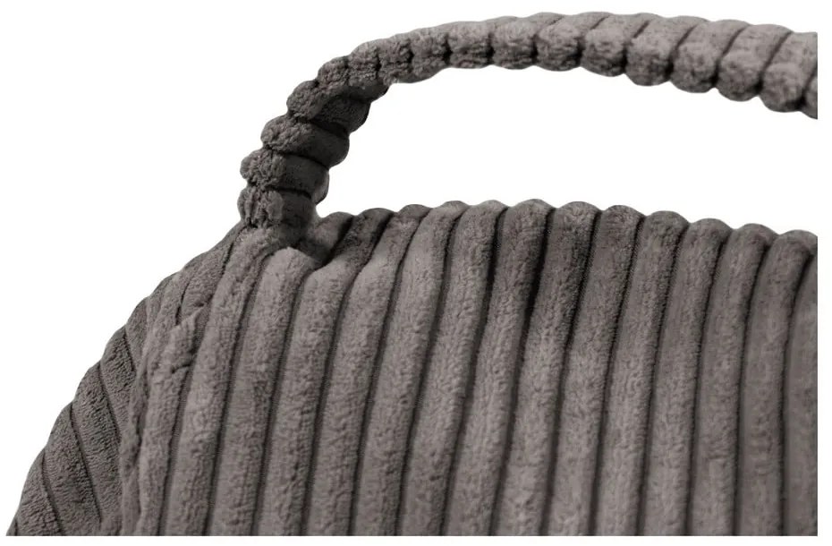 Тъмносив пуф от рипсено кадифе Play Amuse – SLOWDOWN