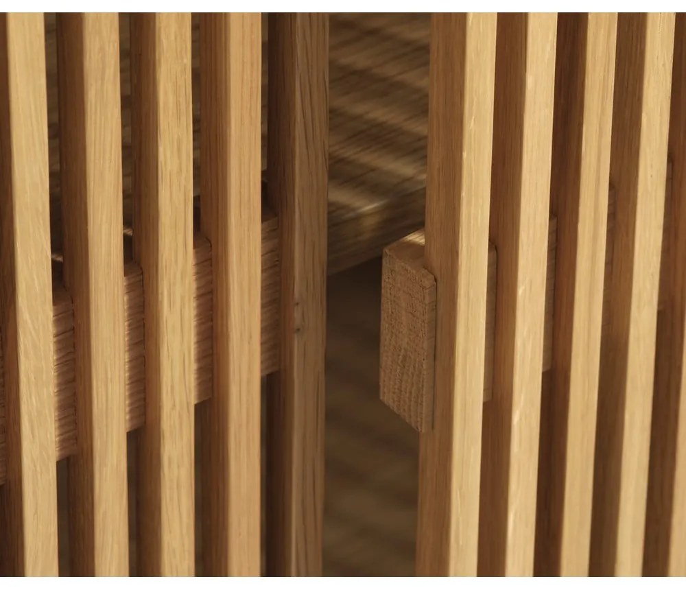 Шкафче от декор от дъб в естествен цвят 95x140 cm Tiber – Unique Furniture