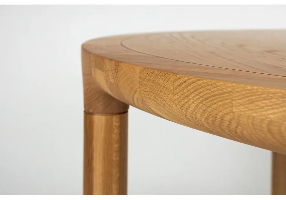 Кръгла трапезна маса в дъбов декор ø 128 cm Storm – Zuiver